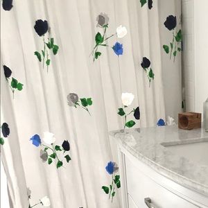 **PRICE DROP** Kate Spade Gray with Flowers Shower Curtain